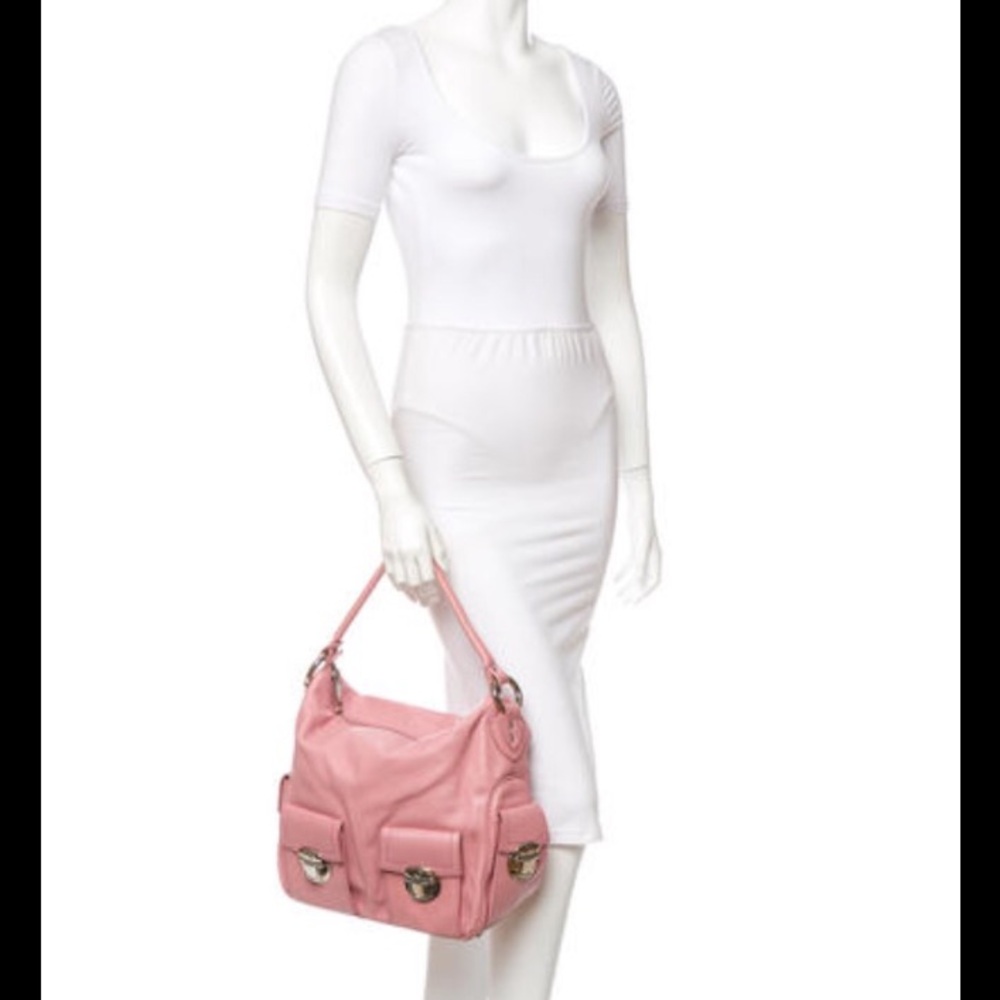 Marc Jacobs Pink Hobo Shoulder Satchel Bag Purse